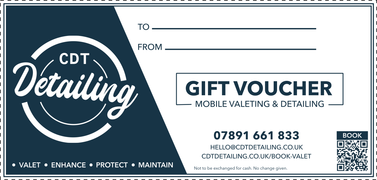 CDT Detailing gift voucher